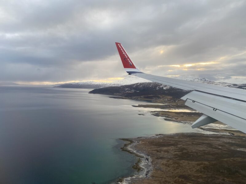 Coming into land at Narvik, Norway. Image © PlanetSKI